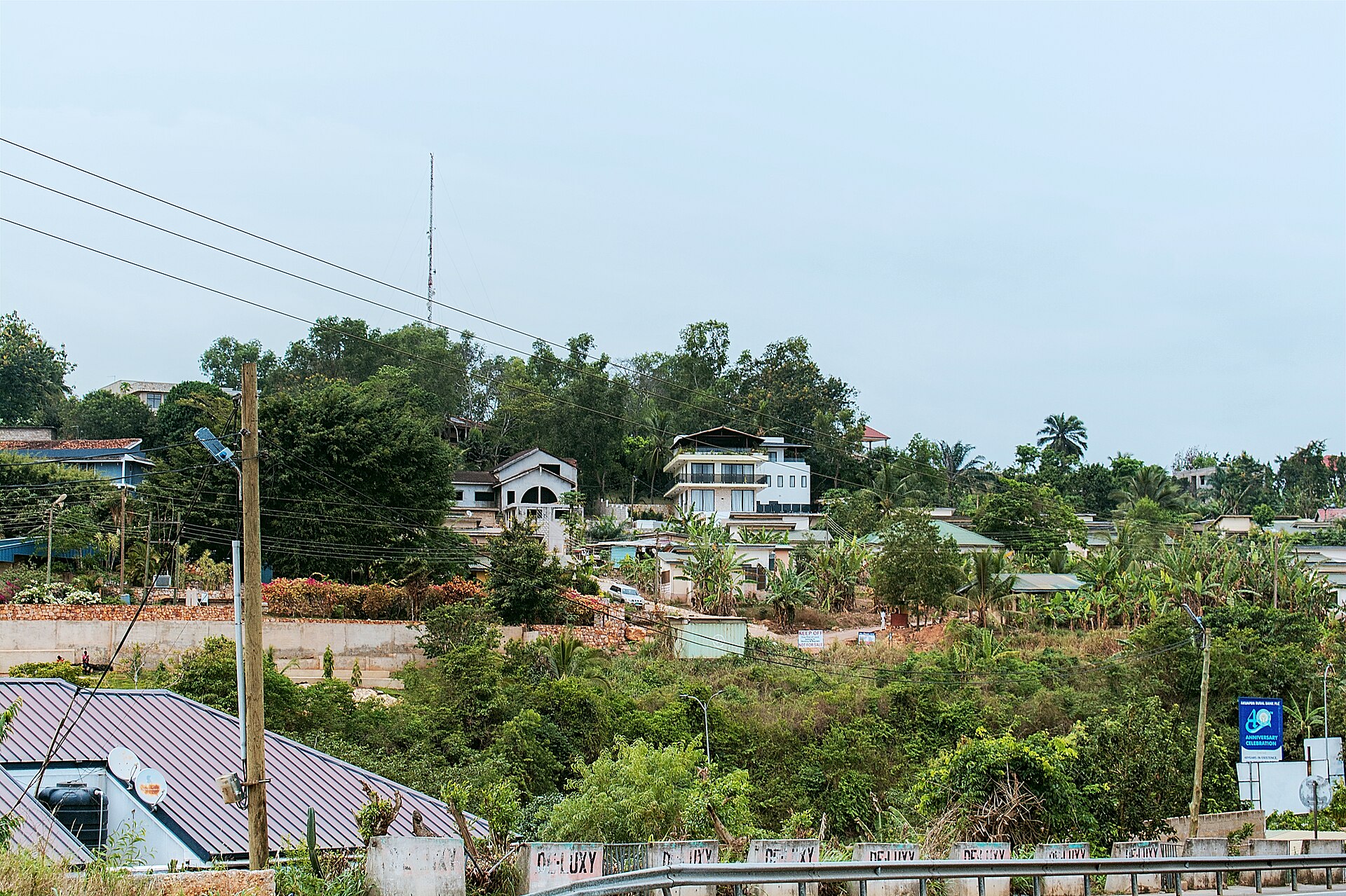 Houses on Akwapim mountain